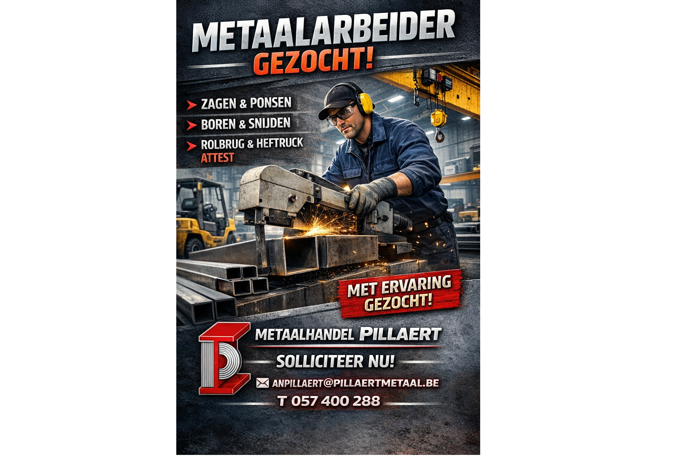 VACATURE METAALARBEIDER